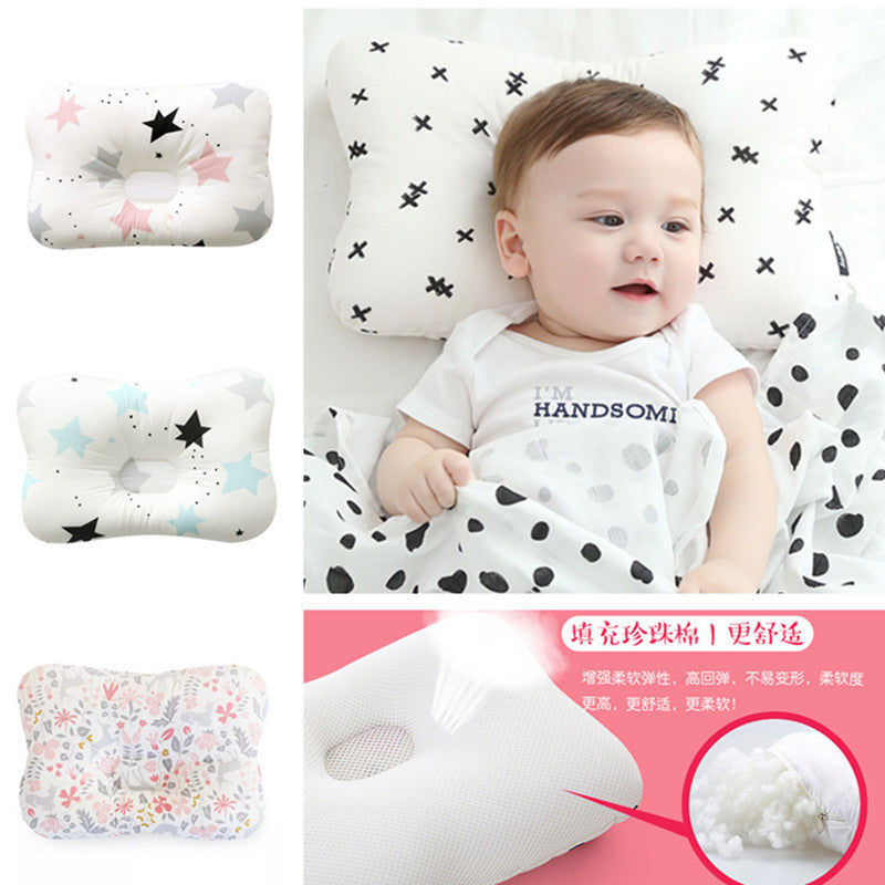 Cross-border supply baby pillow anti-bias headrest 0-1 years old maternal and child products baby shaping pillow A03 shaping 3D pillow