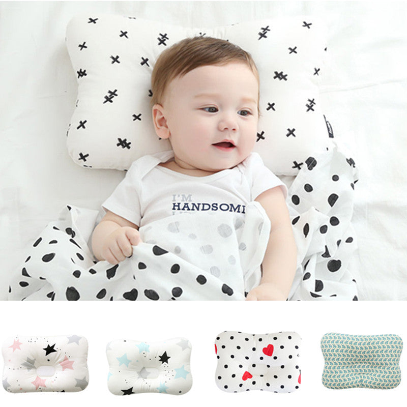 Cross-border supply baby pillow anti-bias headrest 0-1 years old maternal and child products baby shaping pillow A03 shaping 3D pillow