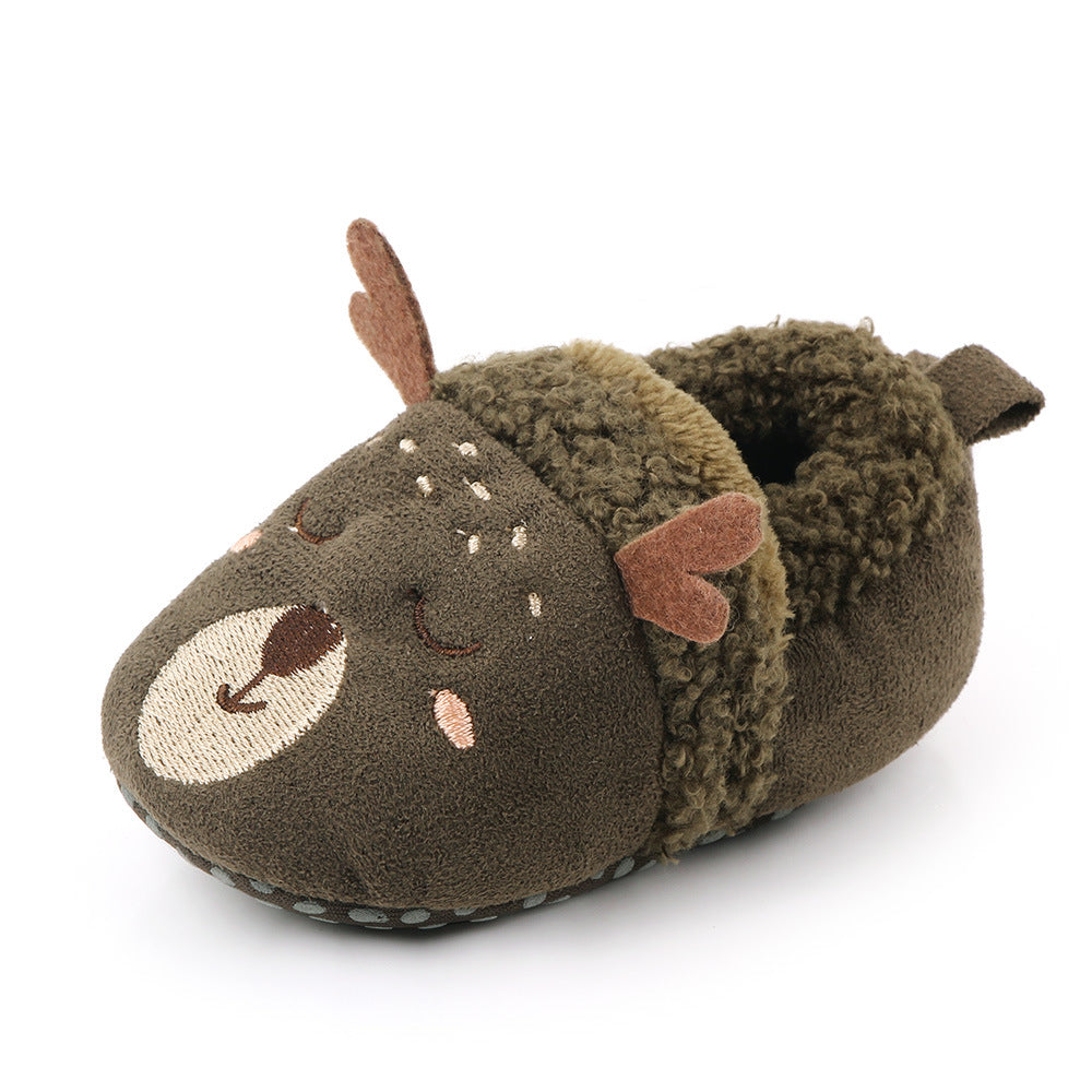 Factory direct sales babyshoes cartoon non-slip soft sole baby toddler shoes baby does not fall off shoes 2250