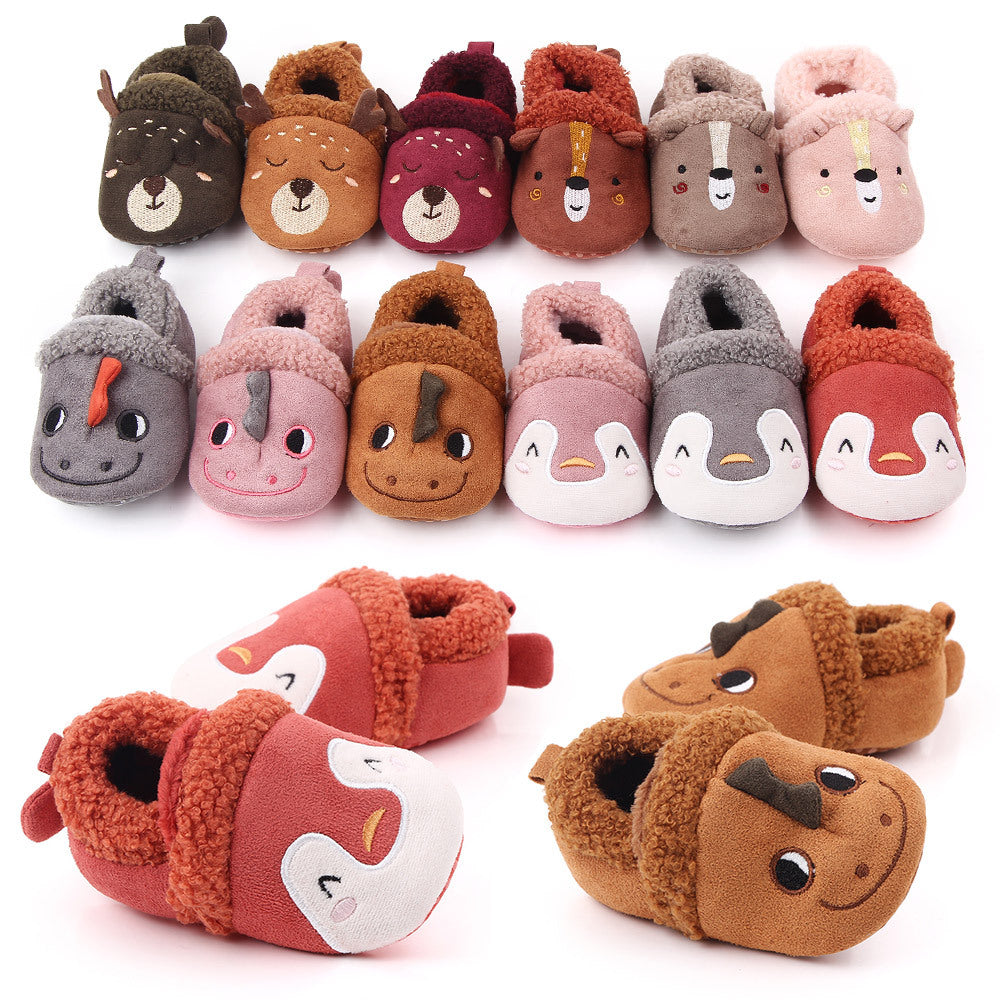 Factory direct sales babyshoes cartoon non-slip soft sole baby toddler shoes baby does not fall off shoes 2250