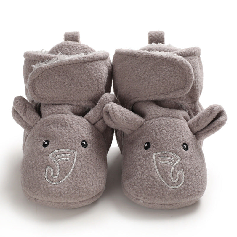 Winter new 0-1 year old baby shoes, soft bottom, non-slip and wool, to keep warm 6-12 months baby toddler shoes