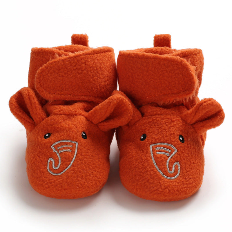 Winter new 0-1 year old baby shoes, soft bottom, non-slip and wool, to keep warm 6-12 months baby toddler shoes
