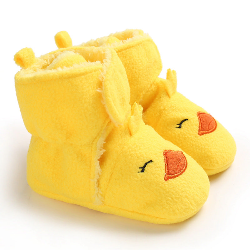 Winter new 0-1 year old baby shoes, soft bottom, non-slip and wool, to keep warm 6-12 months baby toddler shoes