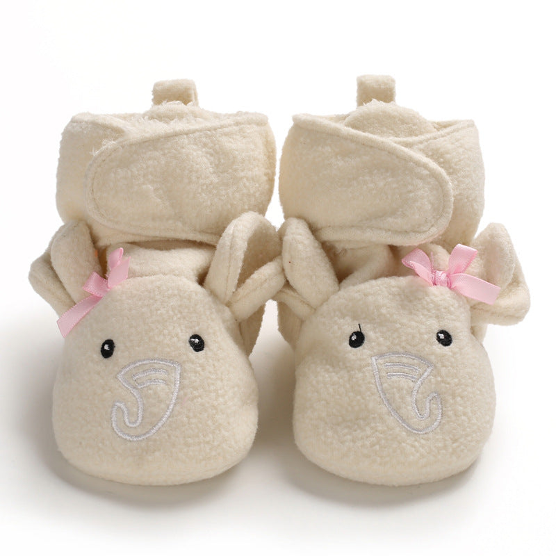 Winter new 0-1 year old baby shoes, soft bottom, non-slip and wool, to keep warm 6-12 months baby toddler shoes