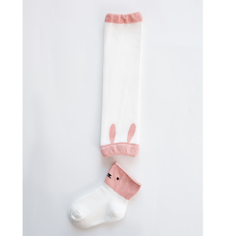 Category A baby knee socks set new style cartoon toddler socks long socks set baby girl knee socks children