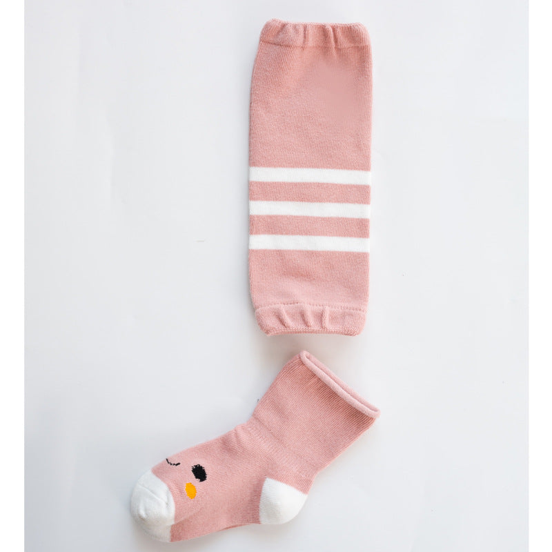 Category A baby knee socks set new style cartoon toddler socks long socks set baby girl knee socks children