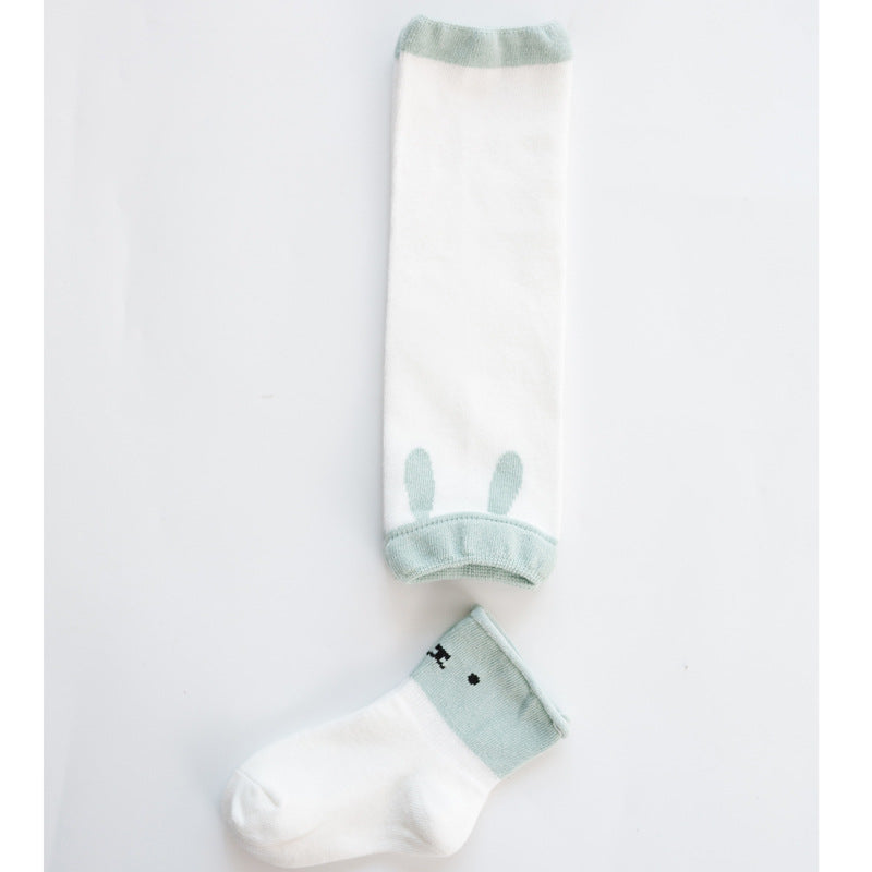 Category A baby knee socks set new style cartoon toddler socks long socks set baby girl knee socks children