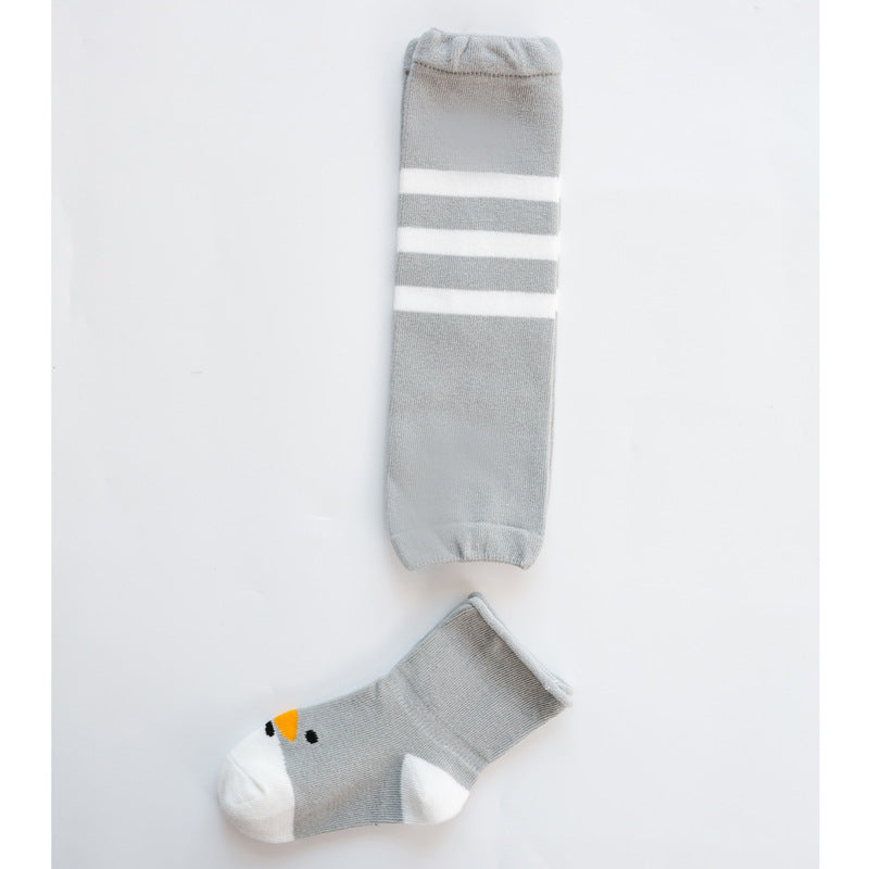 Category A baby knee socks set new style cartoon toddler socks long socks set baby girl knee socks children
