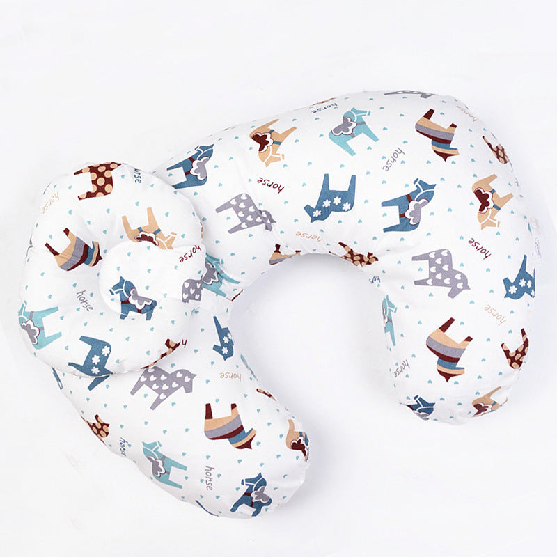 Multifunctional baby feeding pillow U-shaped nursing pillow newborn supplies learning sitting pillow pure cotton shaping pillow can be processed