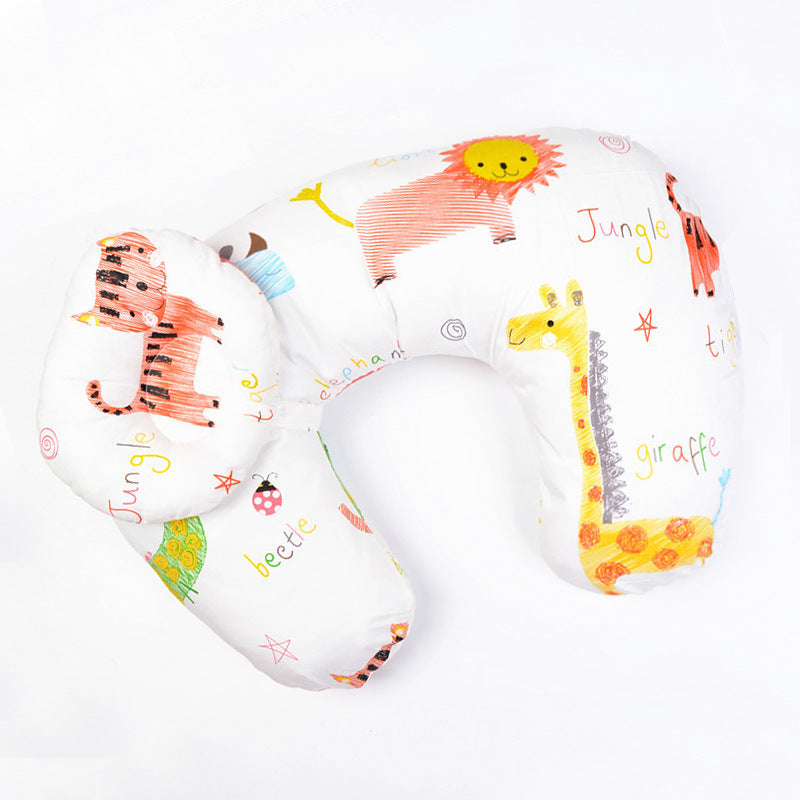 Multifunctional baby feeding pillow U-shaped nursing pillow newborn supplies learning sitting pillow pure cotton shaping pillow can be processed