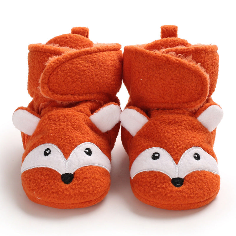 Winter new 0-1 year old baby shoes, soft bottom, non-slip and wool, to keep warm 6-12 months baby toddler shoes