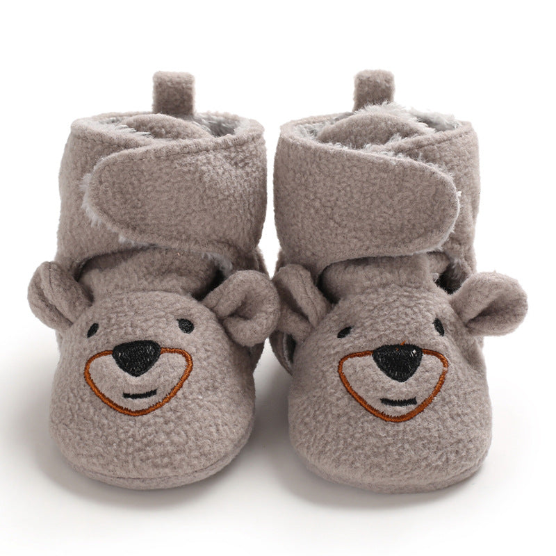 Winter new 0-1 year old baby shoes, soft bottom, non-slip and wool, to keep warm 6-12 months baby toddler shoes