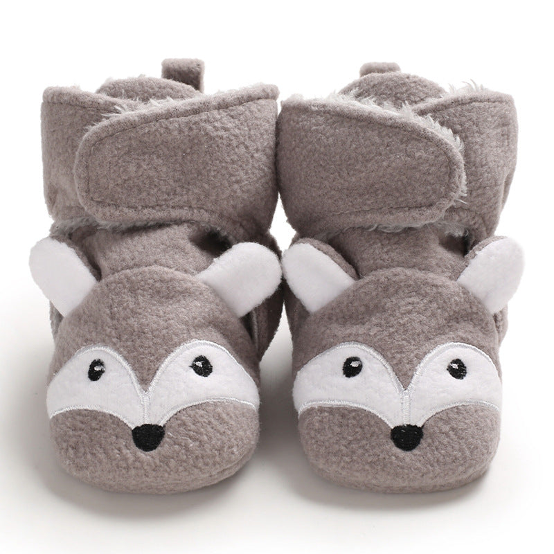 Winter new 0-1 year old baby shoes, soft bottom, non-slip and wool, to keep warm 6-12 months baby toddler shoes