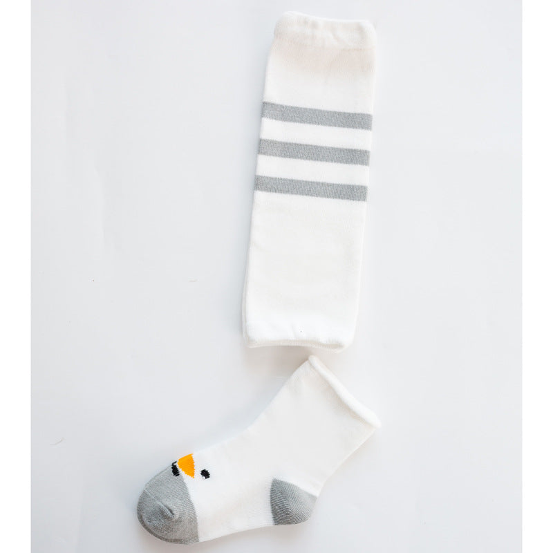 Category A baby knee socks set new style cartoon toddler socks long socks set baby girl knee socks children