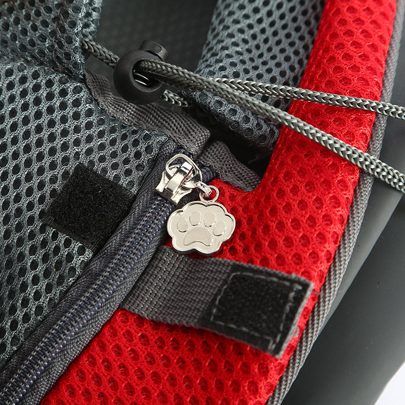 Pet bag Breathable mesh pet backpack Portable diagonal shoulder bag for cat and dog travel Pet supplies direct sales
