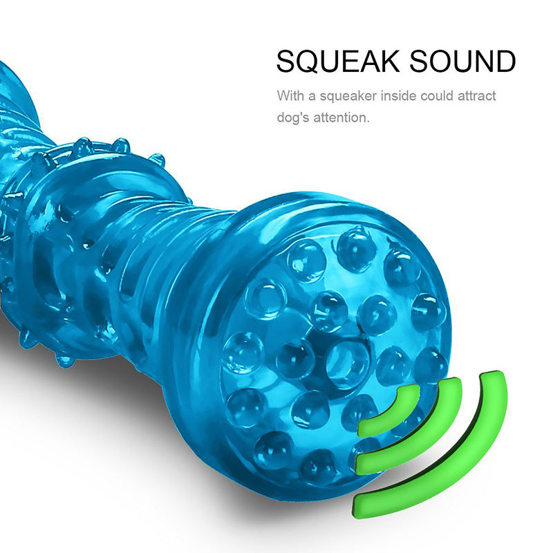 tpr sounding pet toy strong and bite-resistant dog bone molar stick dog toy