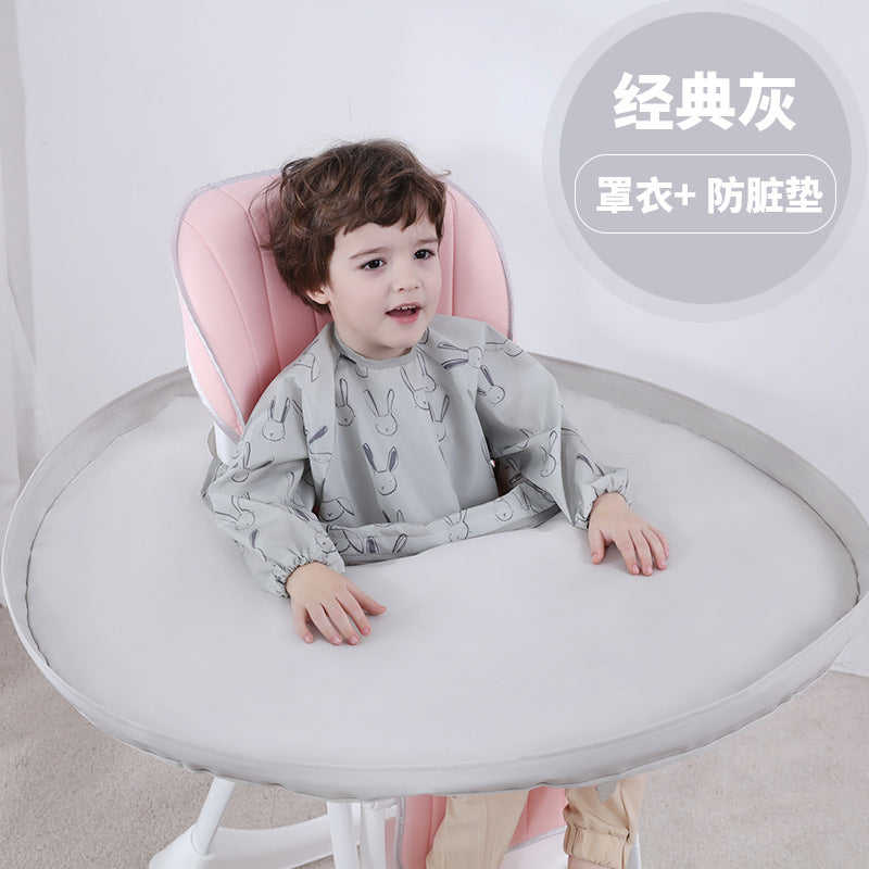 2024 new BLW baby eating all-around integrated dining tray cover baby eating anti-dirty waterproof cover