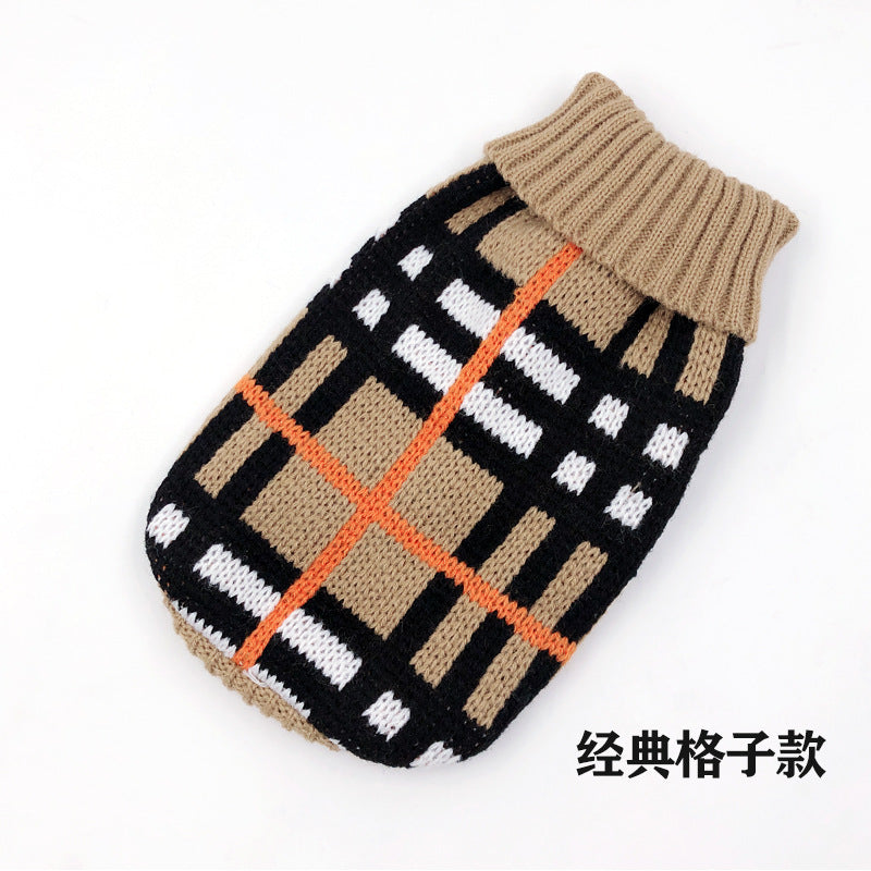 Pet sweater manufacturers in stock Autumn and winter cat and dog clothes Cat and dog sweaters knitted sweaters foreign trade sweaters