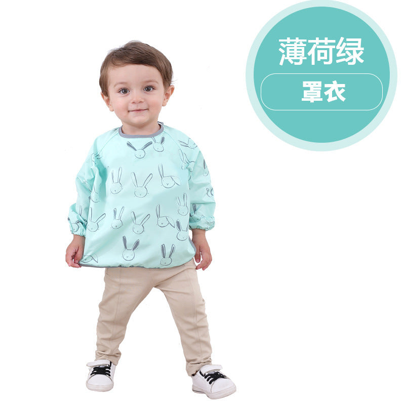 2024 new BLW baby eating all-around integrated dining tray cover baby eating anti-dirty waterproof cover