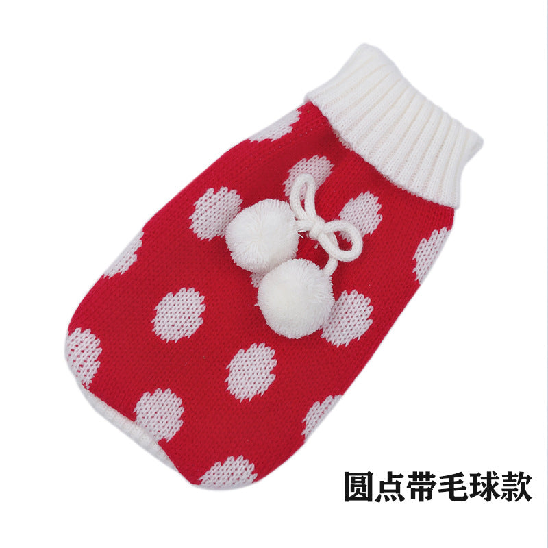 Pet sweater manufacturers in stock Autumn and winter cat and dog clothes Cat and dog sweaters knitted sweaters foreign trade sweaters
