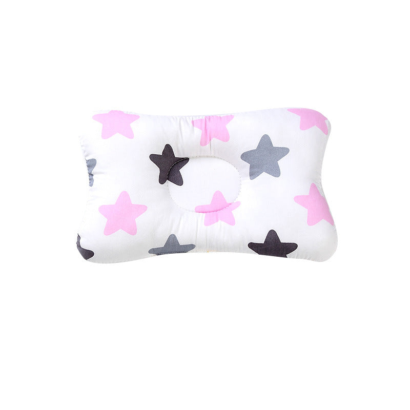 Touch bean function baby pillow pure cotton shaping pillow 20-year-old newborn anti-bias head correction baby pillow A13