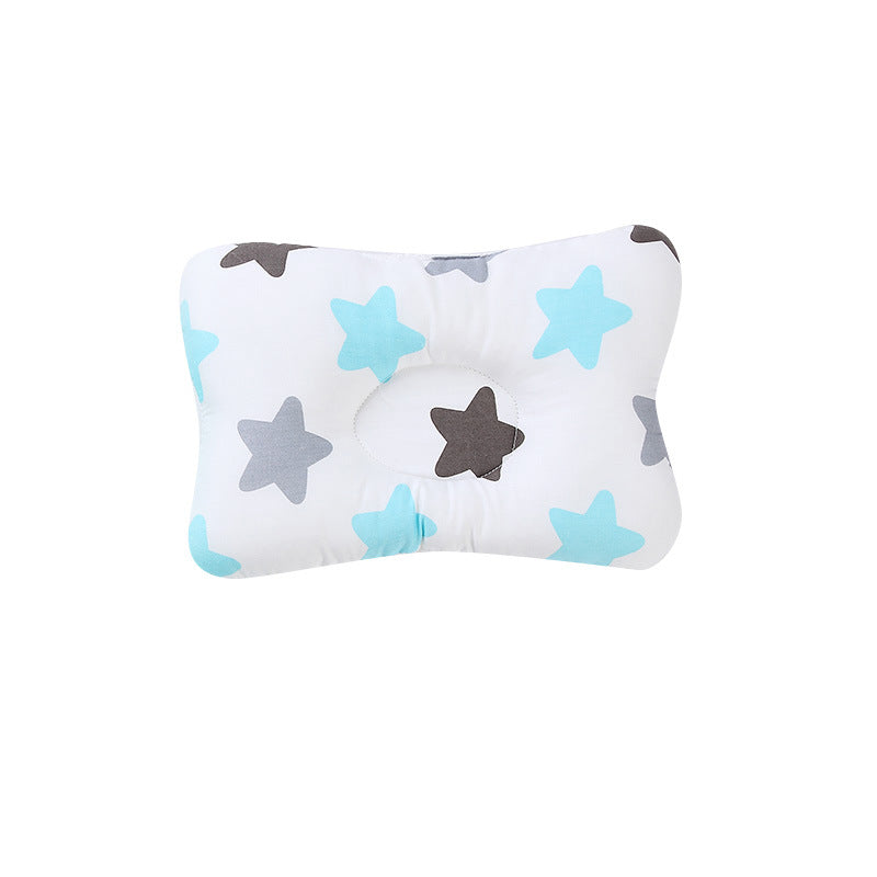 Touch bean function baby pillow pure cotton shaping pillow 20-year-old newborn anti-bias head correction baby pillow A13