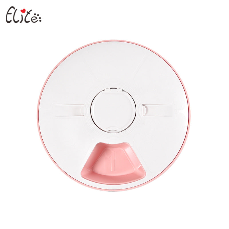 Pet bowl pet supplies six-hole intelligent timing feeder timing quantitative tableware pet automatic feeder