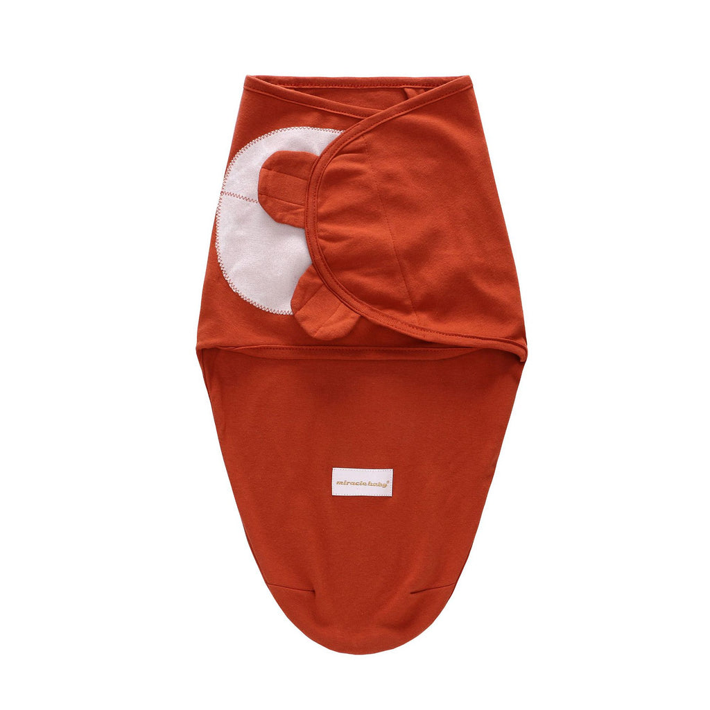 Spring and autumn thin baby sleeping bag fetal cap set ins baby swaddle wrap towel newborn anti-startle hug quilt sleeping bag