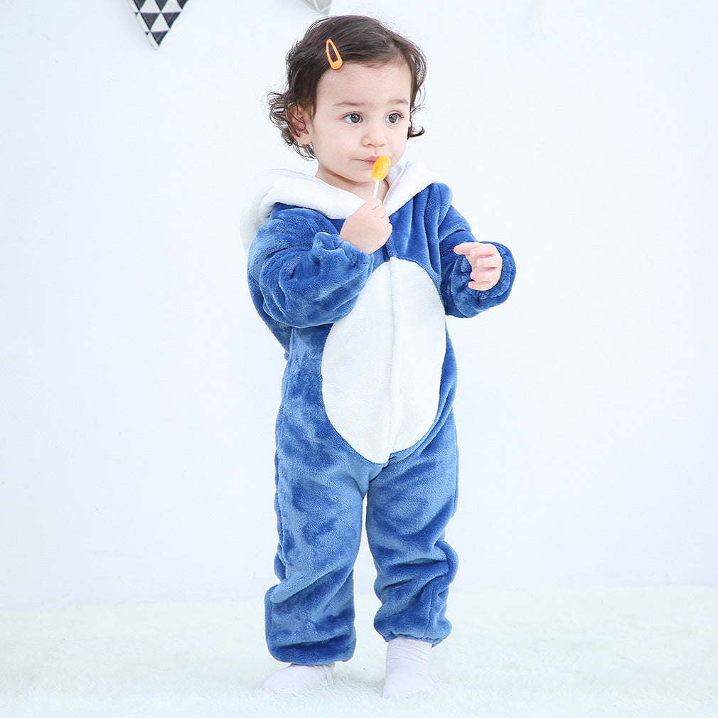 MICHLEY autumn and winter new baby clothes newborn baby one-piece romper cartoon children animal romper