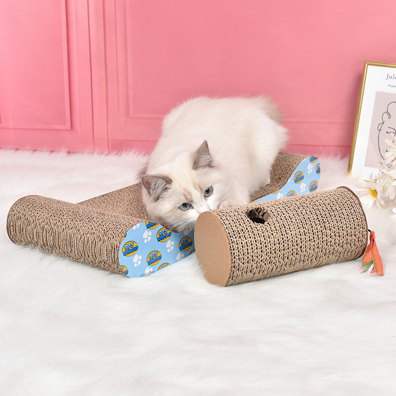PSM Manufacturers Spot Corrugated Cardboard Cat Scratching Board Cat Toy Cat Scratching Board Claw Grinding Device Cat Claw Board Pet Toy