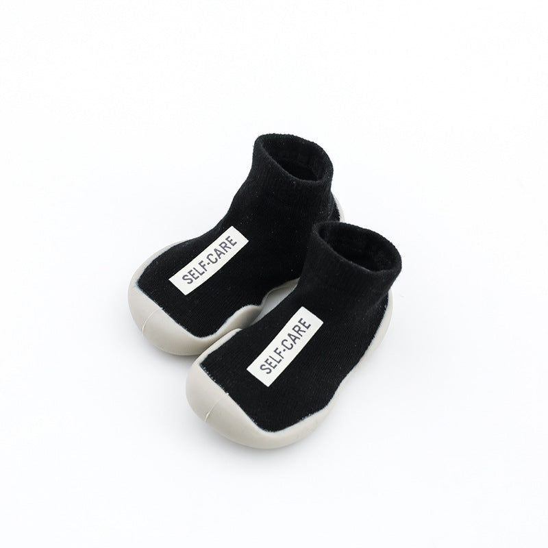 Children's socks shoes in tube labeling floor shoes baby toddler shoes