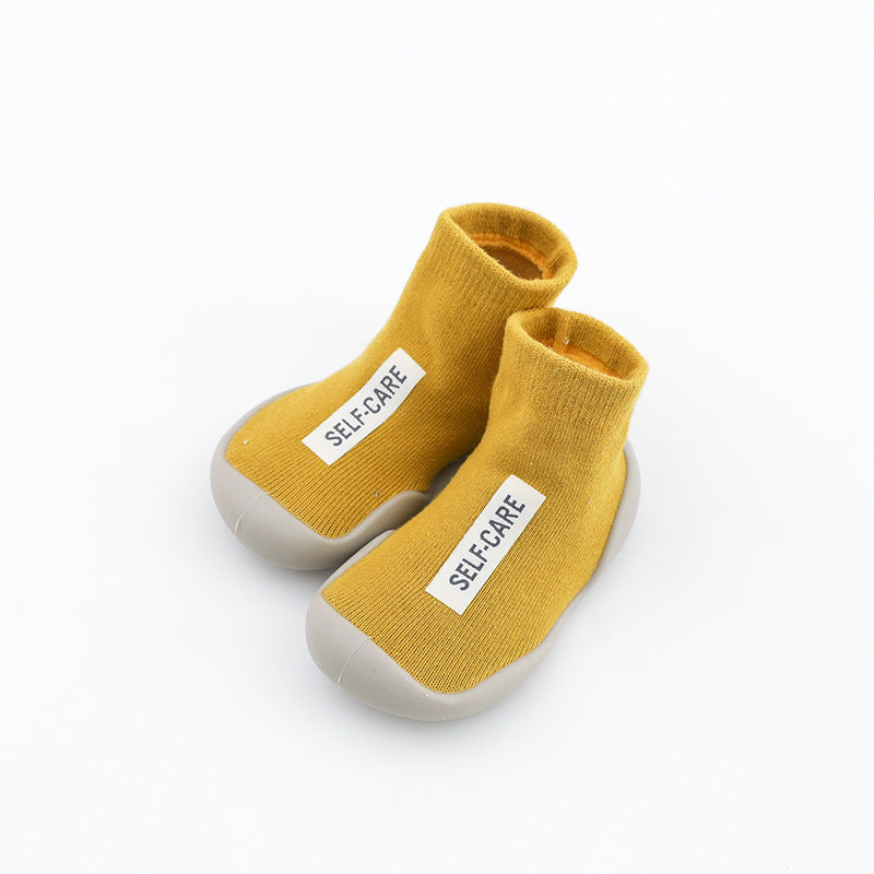 Children's socks shoes in tube labeling floor shoes baby toddler shoes