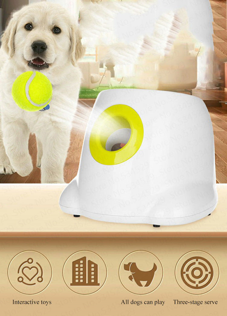 Dog pet launcher dog ball machine interactive toy tennis ball throwing machine automatic throwing machine pet toy