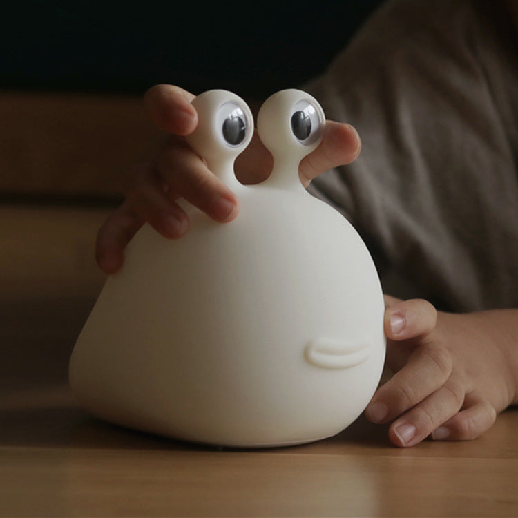 Slug Night Light USB Charging Feeding Night Light Children's Fun Silicone Bedside Timing Sleeping Light