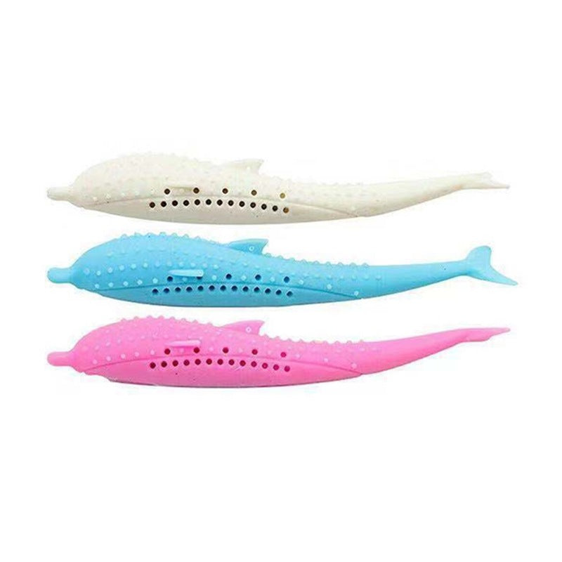 Cat toothbrush cat toothbrush cross-border supply cat silicone fish cat toy pet toothbrush catnip fish