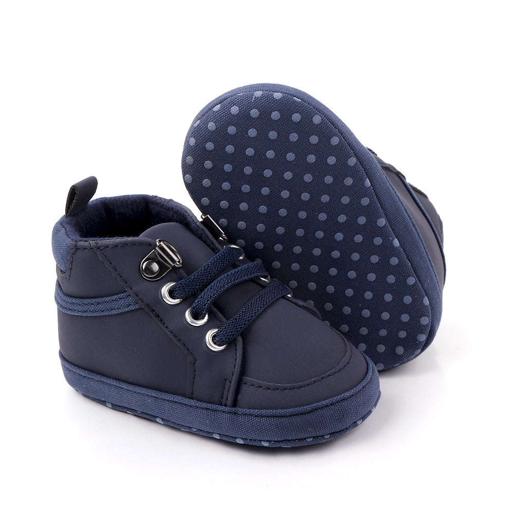 Spring and autumn new solid color casual soft-soled baby canvas shoes baby shoes toddler shoes 0-1 years old 2349