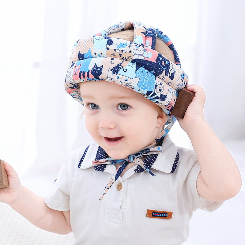 Infant baby anti-fall cap toddler hat toddler anti-collision cap walking safety protective cap children anti-fall head protection cap