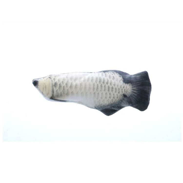 Douyin The same electric simulation fish pet toy, the beating fish plush toy, catnip fish toy
