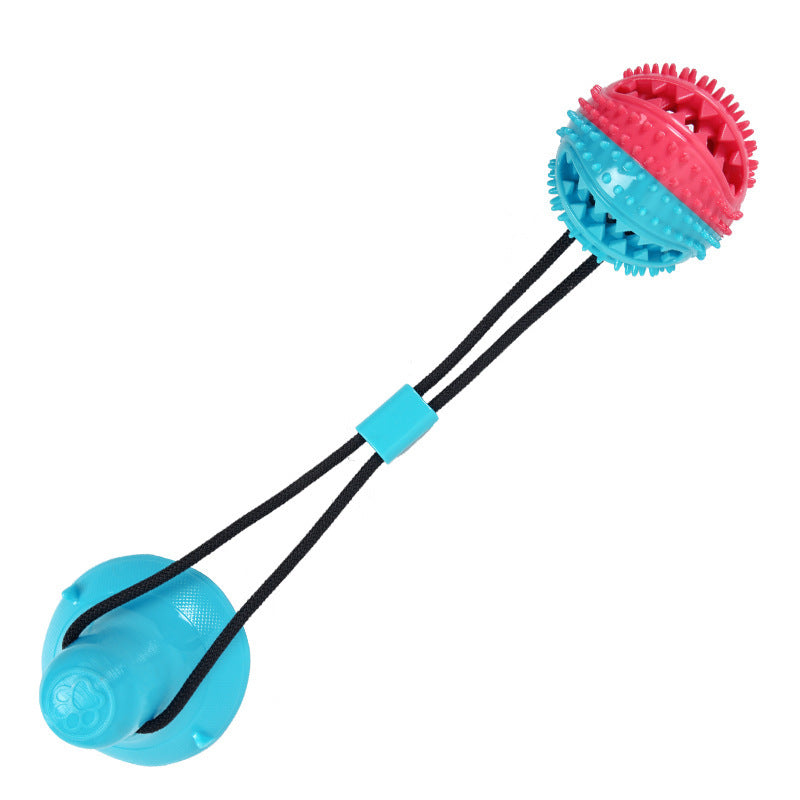 Amazon Explosive Pet Products Dog Gnaw Toy TPR Suction Cup Teeth Cleaner Molar Leaking Food PET MOLAR