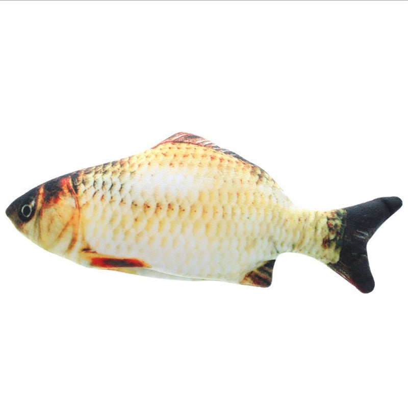 Douyin The same electric simulation fish pet toy, the beating fish plush toy, catnip fish toy