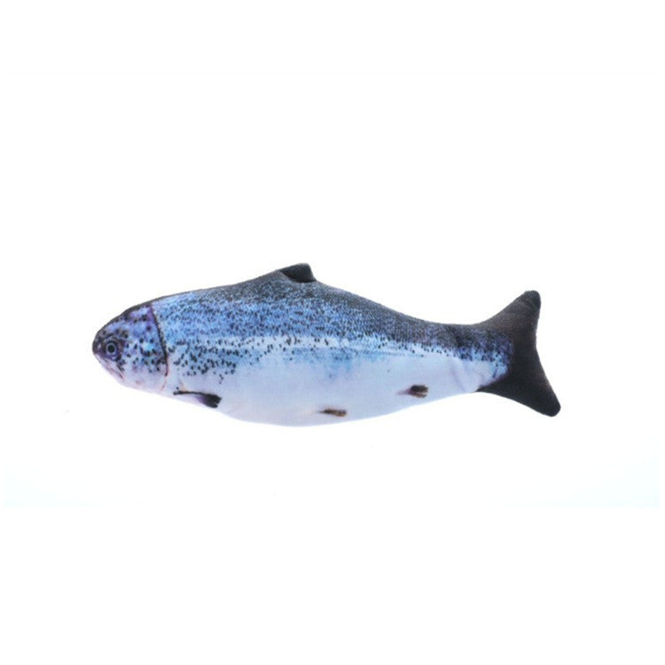 Douyin The same electric simulation fish pet toy, the beating fish plush toy, catnip fish toy