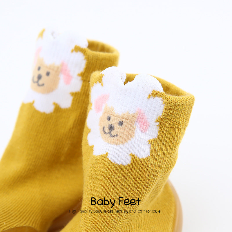 ins new baby shoes spring three-dimensional cartoon socks toddler shoes Korean boys and girls breathable non-slip socks shoes