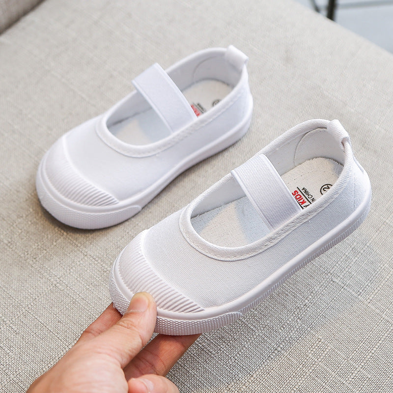 Spring and autumn children's shoes Korean version of children's canvas shoes baby casual shoes boys and girls skateboard shoes a wholesale trend