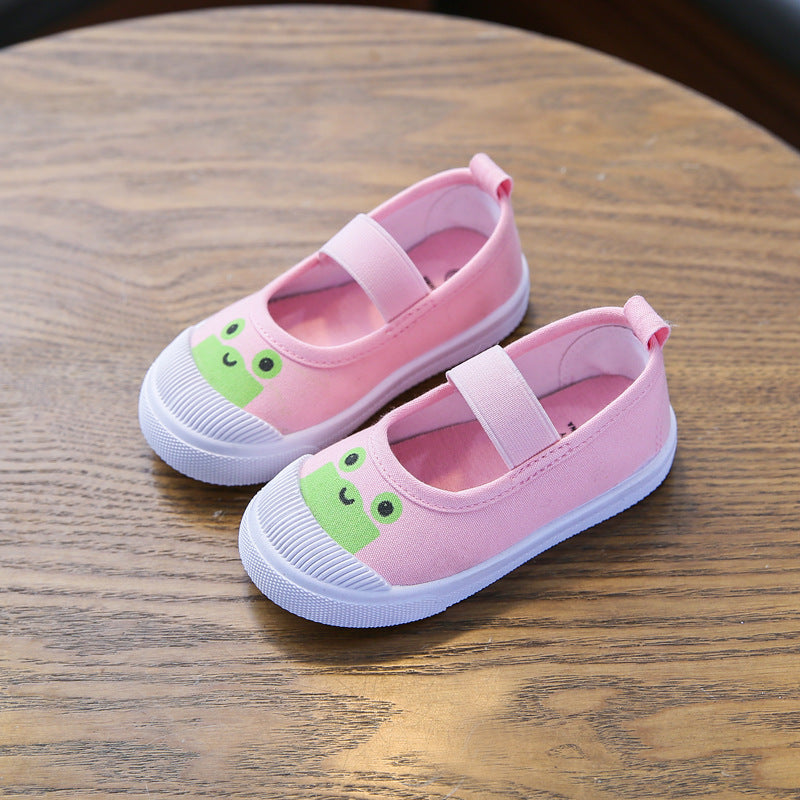 Spring and autumn children's shoes Korean version of children's canvas shoes baby casual shoes boys and girls skateboard shoes a wholesale trend