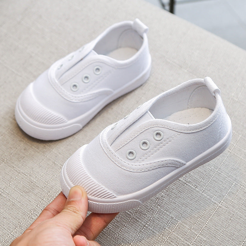 Spring and autumn children's shoes Korean version of children's canvas shoes baby casual shoes boys and girls skateboard shoes a wholesale trend