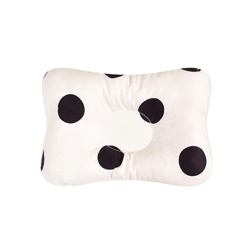 Touch bean function baby pillow pure cotton shaping pillow 20-year-old newborn anti-bias head correction baby pillow A13
