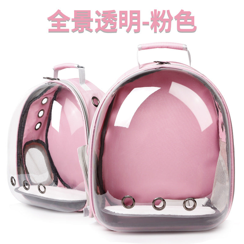 P factory wholesale Hawo net red panoramic transparent space cat bag cat and dog space bag backpack pet backpack