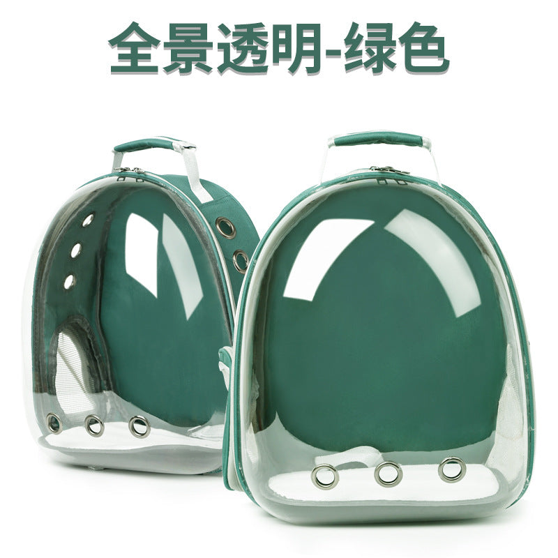 P factory wholesale Hawo net red panoramic transparent space cat bag cat and dog space bag backpack pet backpack