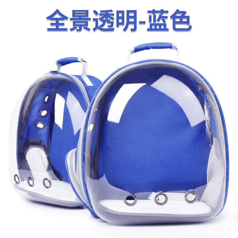 P factory wholesale Hawo net red panoramic transparent space cat bag cat and dog space bag backpack pet backpack