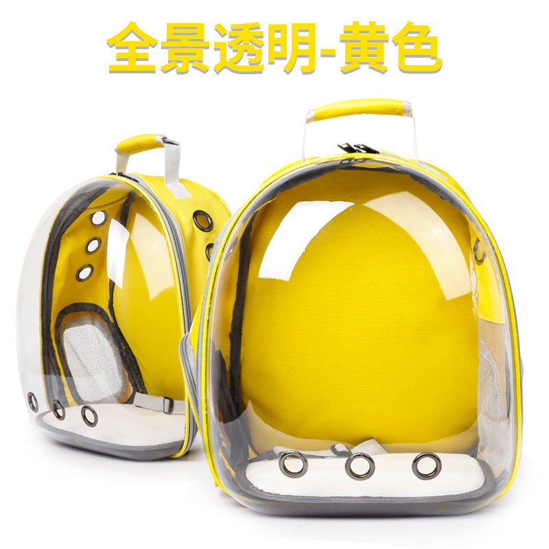 P factory wholesale Hawo net red panoramic transparent space cat bag cat and dog space bag backpack pet backpack